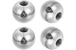 PATIKIL 4Pcs 17mm Ball Nuts Knob, 1/4"-20 UNC Female Threaded Steel Swivel Ball Joint Adapter Converter for Super Clamp Camer
