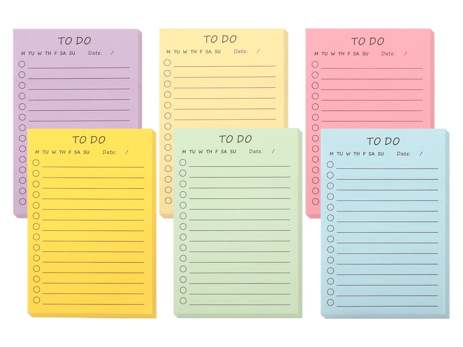 Sticky Notes, 300 Sheets Large Lined to Do List Pad, 15 X 10cm Pastel Sticky Tabs, Annotation Tabs, Sticky Memo Pads, Page Markers for School, Office, Home Stationery