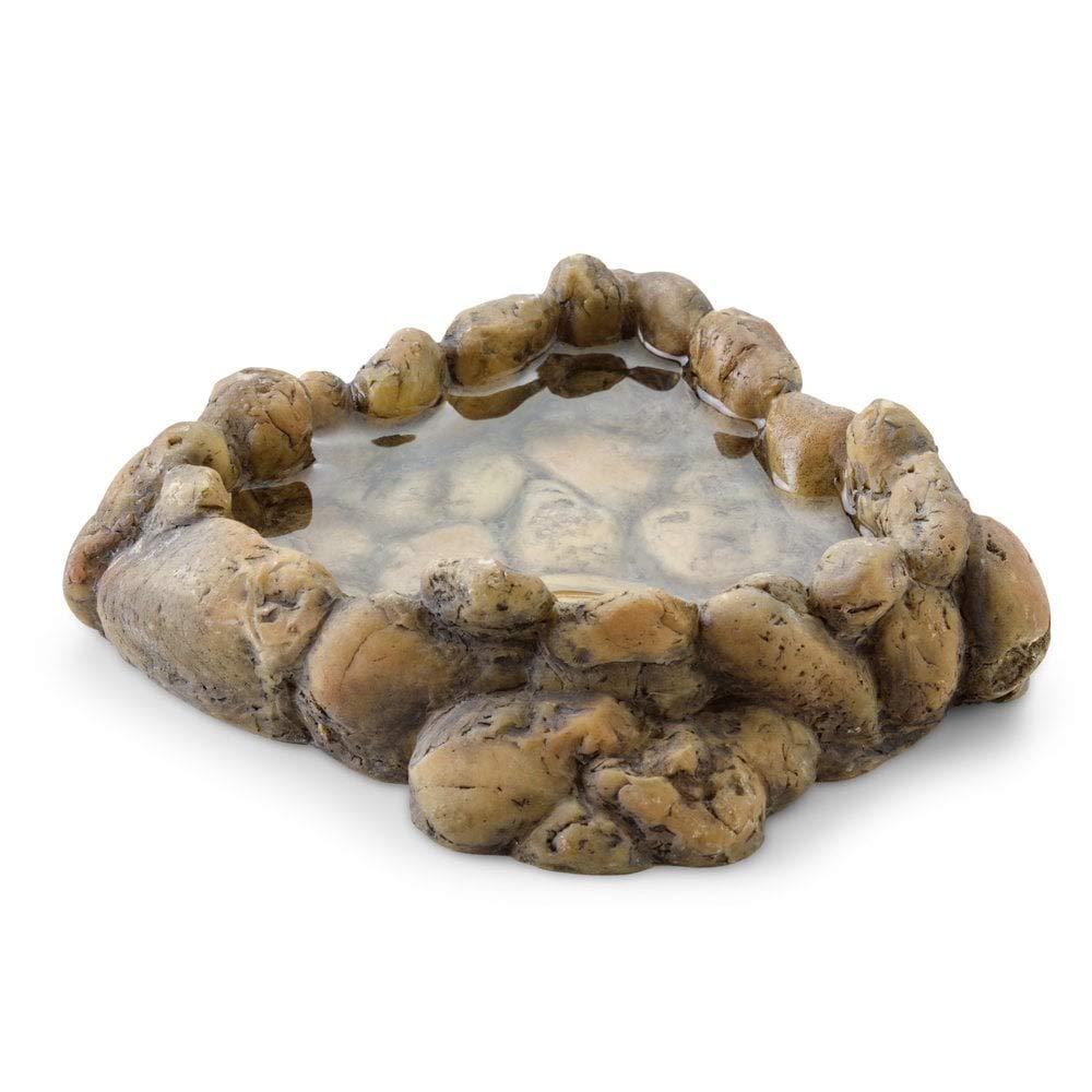 Exo Terra Reptile Corner Water Dish Medium,brown