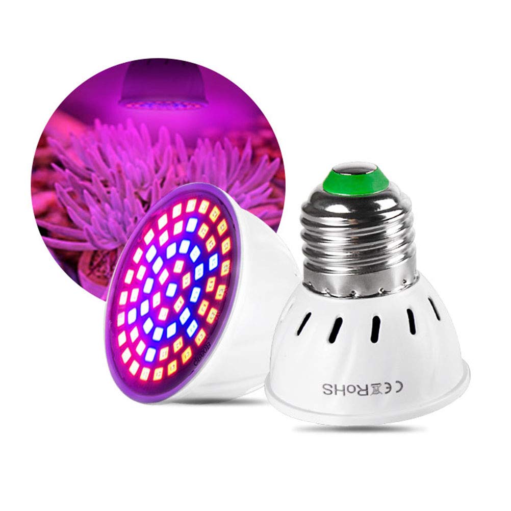 E27 LED Plant Lamp, 80LEDS Full Spectrum Plant Light Grow Lamp Grow Lamp for Plants Garden Greenhouse Indoor Plants