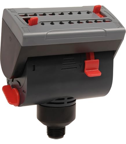 Eden 96998 1/2 Inch Zinc Sprinkler Spike Bases (3-Pack) - Flow-Through Lawn Sprinkler System With Control Connectors