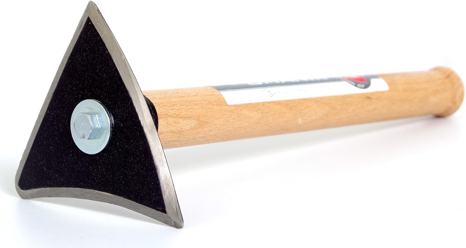 Handgeschmiedeter Baumschäler Schäleisen Zugmesser Dreiarmig