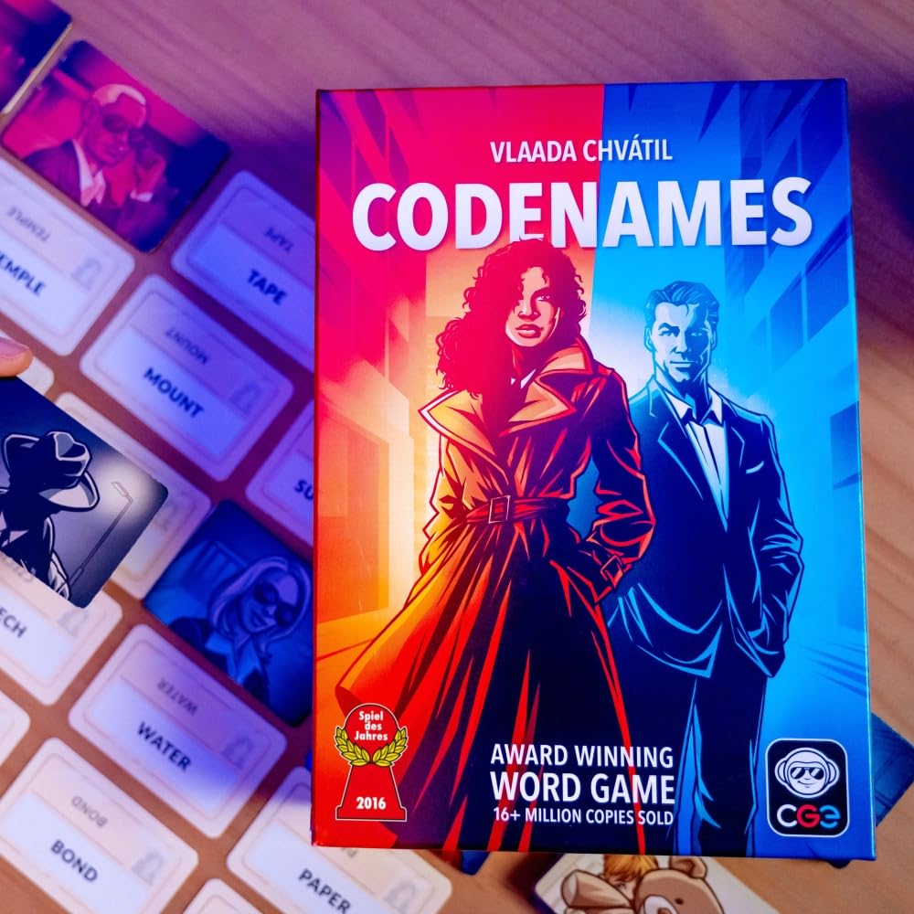 CGE Codenames Board Game (2nd Edition) The Top Secret Word Association Party Game for Friends & Family Game Nights, 4+ Players