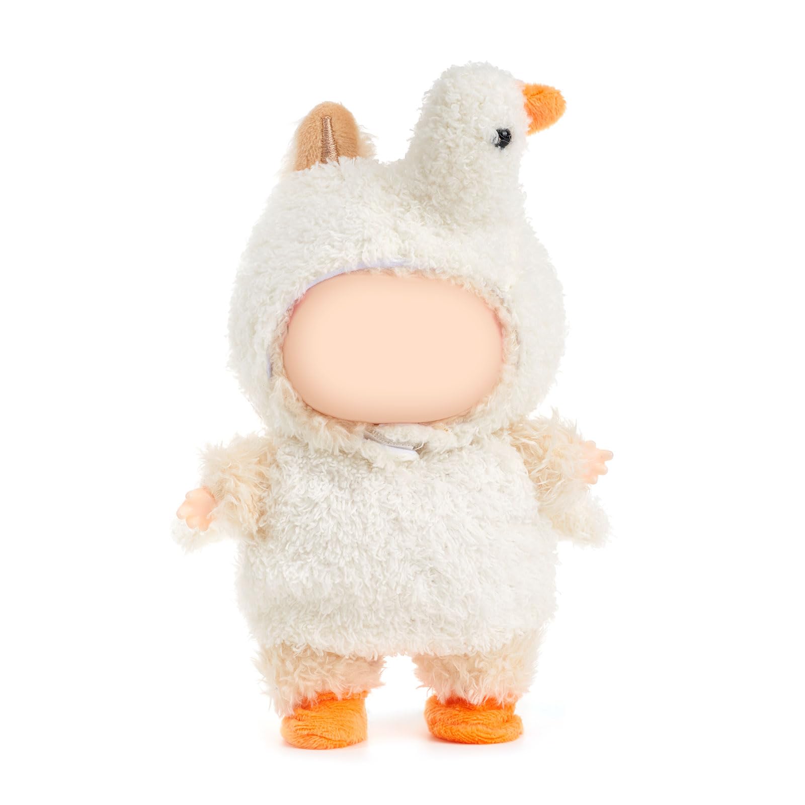 Photo 1 of QIUTIMIY Clothes for Doll - Swan Hat + Top with Wings + Yellow Socks (NO Doll),Little Swan