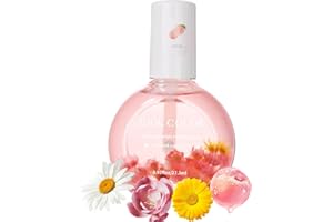Rosarden Peach Scented Cuticle Oil, Cuticle Oil with Flowers, Cuticle Oil for Nails, Brush Cuticle Oil for Nail Growth, Nourishing Oil for Nails and Cuticles, 0.92FlOz