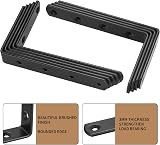 Hmkesoteric 9 Pcs Black Shelf Brackets 90 Degree Heavy Duty Wall Mounted view 3