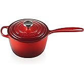 Le Creuset Enameled Cast Iron Signature Saucepan, 2.25 qt., Cerise