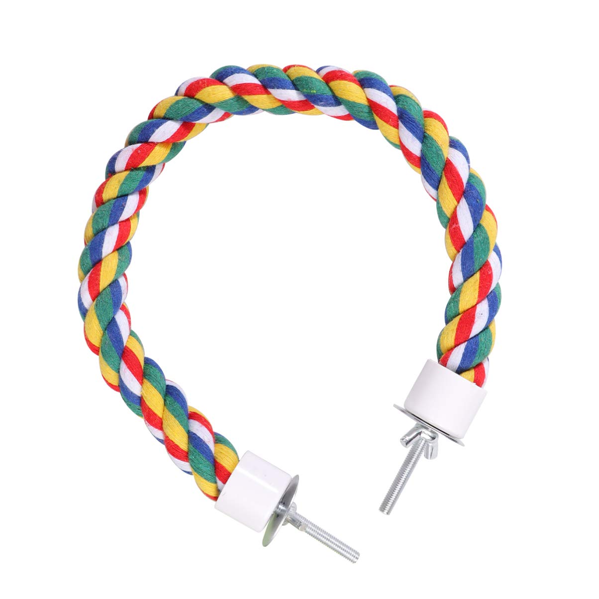 Balacoo Bird Perch Rope Bungee Bird Toy Cage Parrot Chewing Toy (60cm)