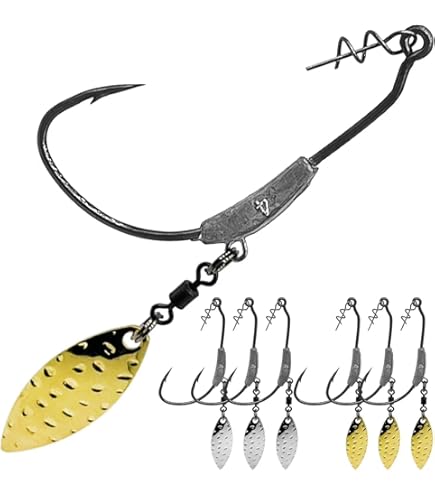 3 prong weighted hook Prey On Adventure Tail-Biters Snagging Treble Fishing (I Prey On Adventure LLC Super Needle Point 10pcs/Pack Weighted Hook with Twist