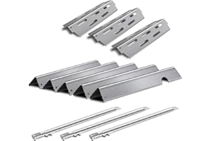 Tombili Replace for Weber Genesis II GS4 E-310 E-335 E-315 S-310 S-335 & LX E-340 Flavorizer Bars Replacement Grill Parts, Flavor Bars 66032, Heat Deflectors 66040, Burners Tube 67491 Grill Parts