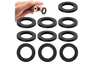 Prasacco 25 Rubber Washers, Seals - 1/2 Inch Hose Seal for Shower Head and Hose Connecting