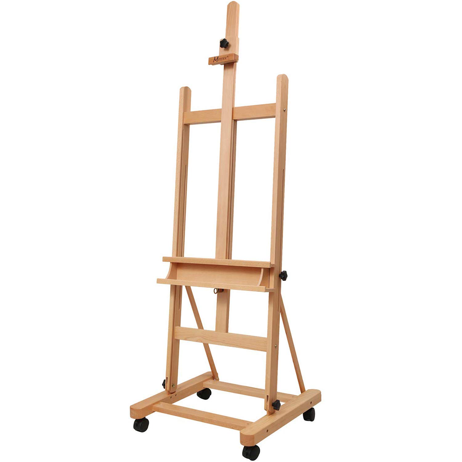 MEEDEN Large Studio HFrame Easel Floor Painting Easel Stand Holds