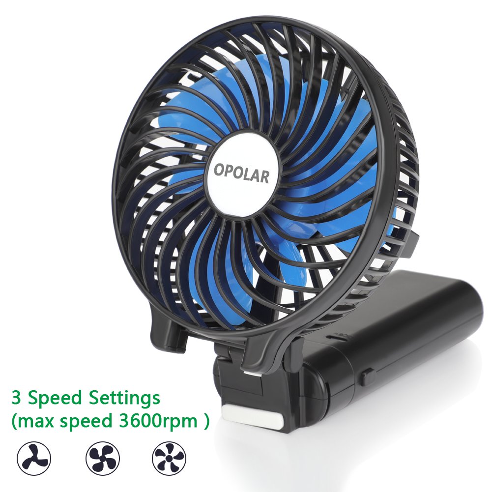 OPOLAR Portable Battery Operated Handheld Personal Desk Fan with 520