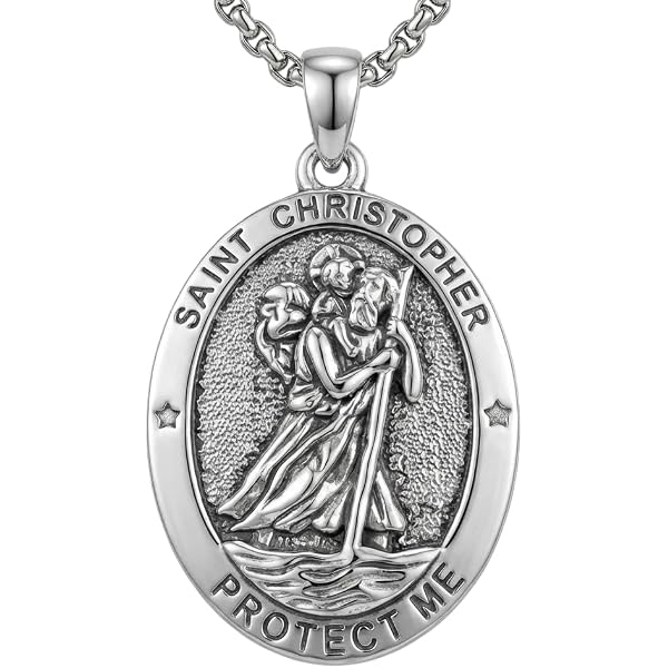 Amazon.com: Sterling Silver Saint Matthew Medal : Clothing, Shoes