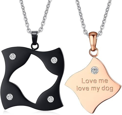 Amazon Vnox ペンダントトップ ネックレス レディース メンズ ステンレス 光沢仕上げ aジルコニア カップル恋人 おもしろ プレゼントギフト アレルギー対応 アクセサリー ネックレス 通販