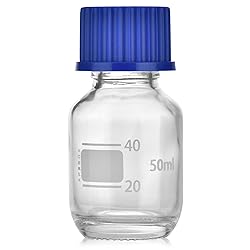 Kestun 10 Packs Reagent Media Storage Bottles, 50ml