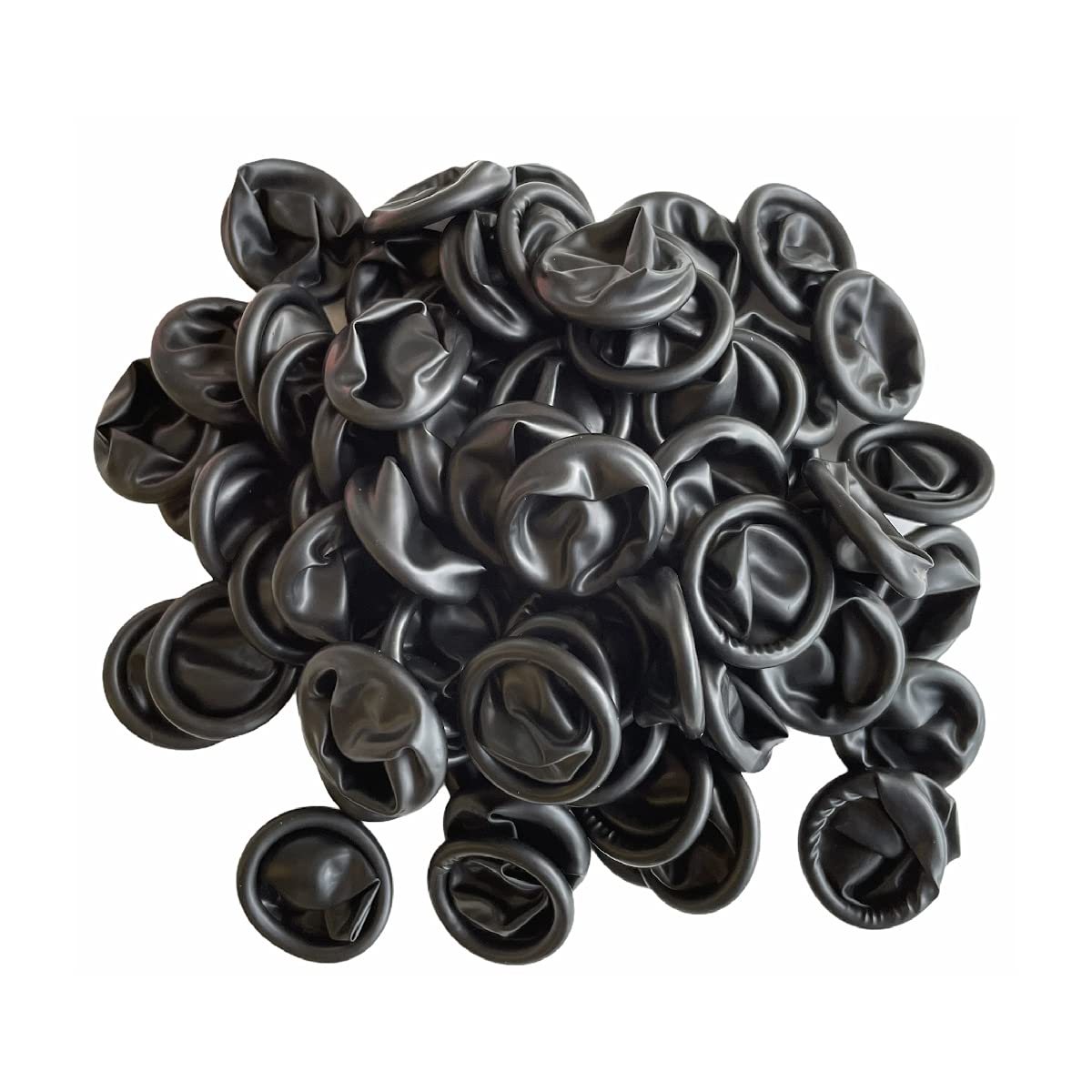 BUZZUFY ESD Anti-Static Black Latex Rubber Fingercots for Watchmakers Size L 100pcs