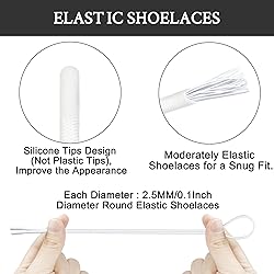 Endoto 2 Pairs Elastic Shoelaces for ON Cloud 5 & 6