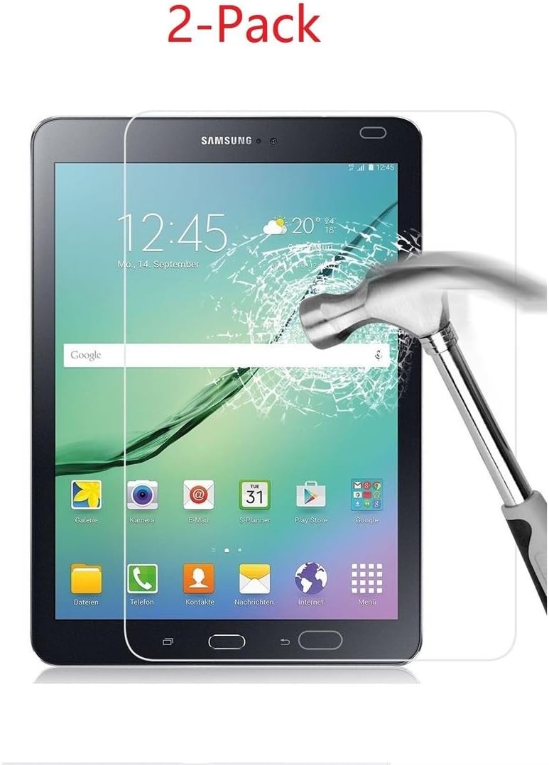 KATUMO® Samsung Galaxy Tab S2 8.0 Inch (SM-T710 / SM-T715) Tempered Glass Screen Protector [High Definition][Bubble Free][9H Hardness] for Samsung Galaxy Tab S2 8.0'' Tablet(2-Pack)