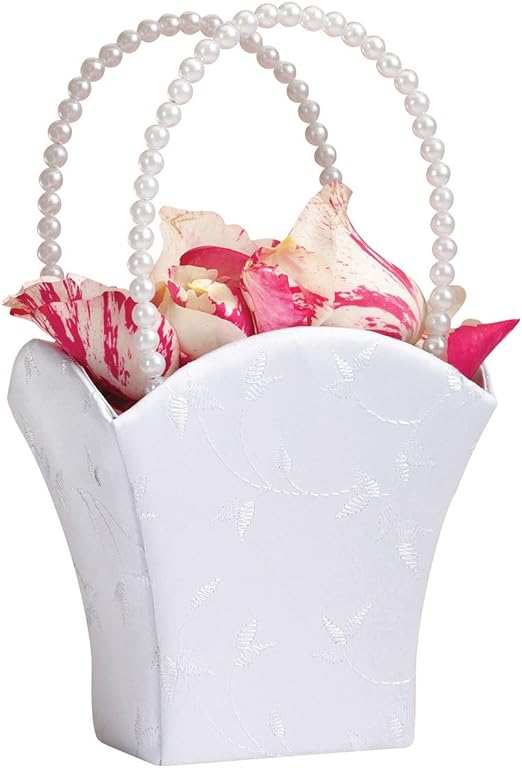 rattan flower girl basket