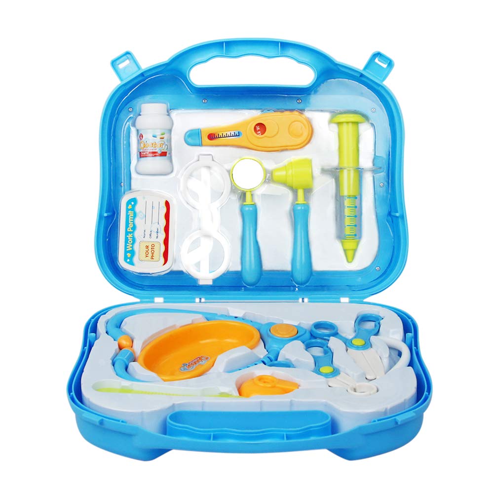 Medical Doctor Set Doctor Kit Medical Case Role Play Sets with 10 PCS Accessaries Boys Doctor Set for 3 4 5 Years