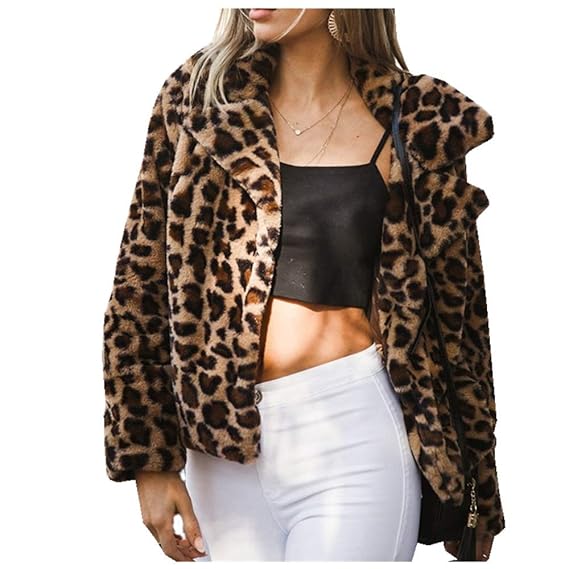 teen coat leopard print short length