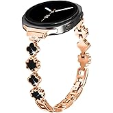 Bracelet Compatible with Samsung Galaxy Watch 8 Band 40mm 44mm, Galaxy Watch 8 Classic Band 46mm Rhinestone Diamond Bling Adjustable Strap Wristband for Women