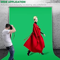 Aimosen 10 X 8 FT Green Screen Backdrop for