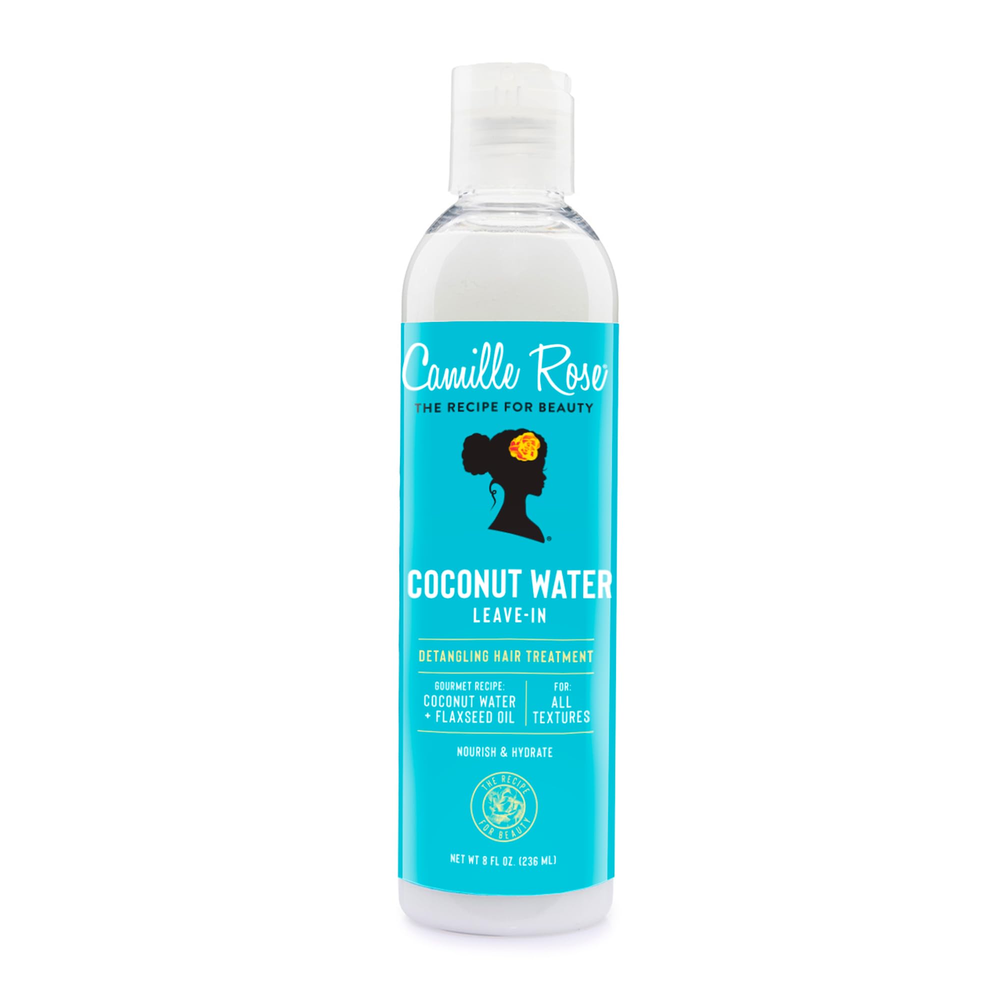 Camille Rose Coconut Water Leave-In Detangling Hair Treatment, Maximum Hydration, 240 ml (Pack of 1)