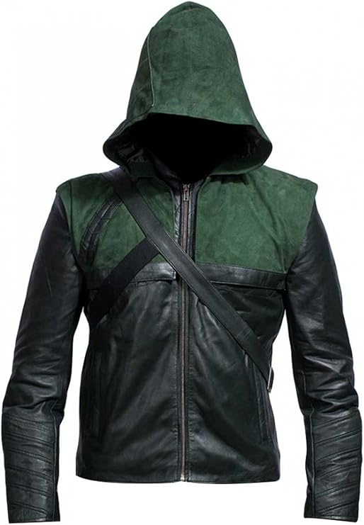 Green Jacket Men Superhero Green Halloween Cosplay