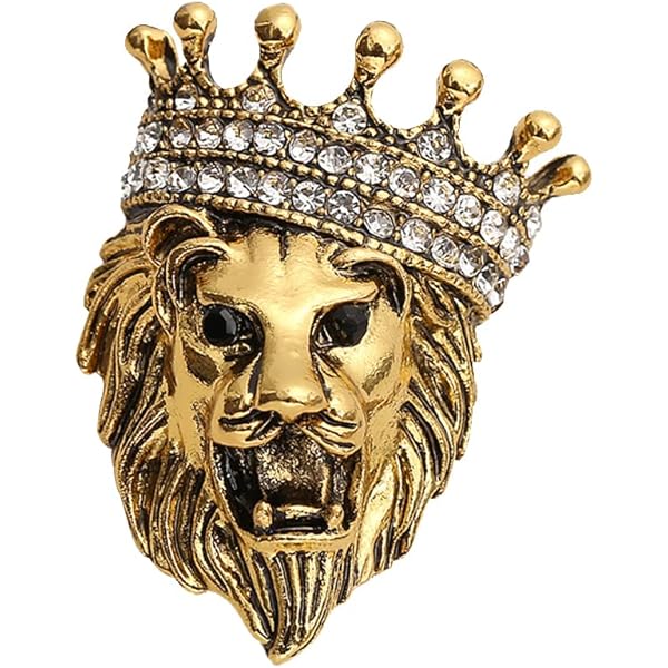 Couronne Broche Mode Or Argent Pin De Costume Acier