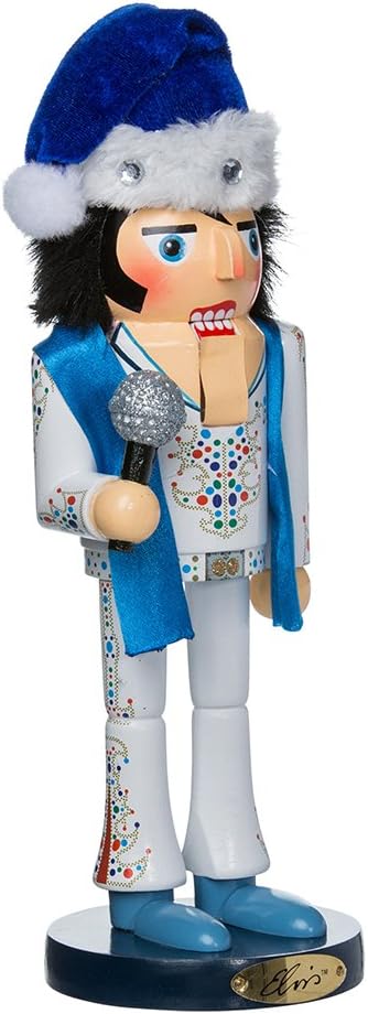 Nutcrackers - Kurt S. Adler Kurt Adler 11-Inch Elvis King of Spades Nutcracker