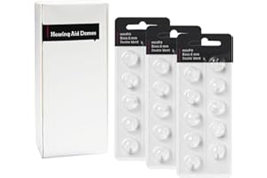 KH HAIKE Hearing Aid Domes for Oticon Replacements, Oticon Minifit Double Vent Bass Domes (8 mm/3 Packs）, Universal Domes for Oticon Hearing Aid Supplies.