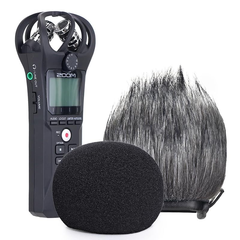 YOUSHARES Zoom H1n Handy Recorder Windshield with Foam Cover - Pop Shield for Zoom H1 Portable Digital Recorder, Microphone Wind Screen Muff Indoor/Outdoor