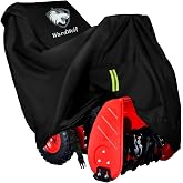 WardWolf Snow Blower Cover 1200D,Fits Single-Stage or Two Stage,Black | Waterproof Heavy Duty Snow Blower Cover,For EGO,Ariens,Snow Joe,Honda,Universal Fit Snow Thrower Cover with Windproof System