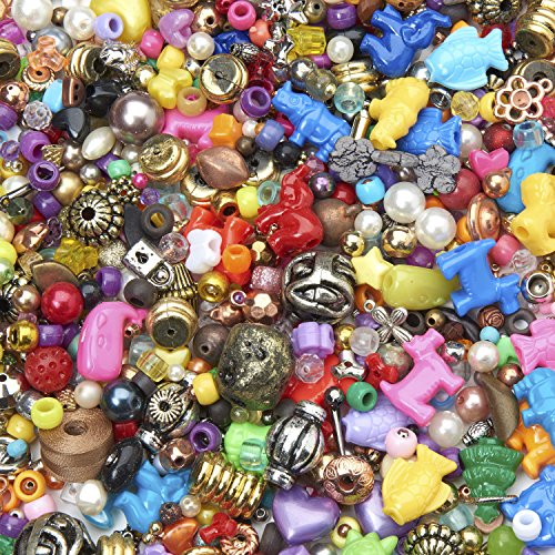 Nasco's Bucket O' Beads and Charms 6,500 Beads & Charms 1,350 ft of