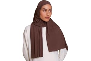 VOILE CHIC Ribbed Jersey Hijab Scarf for Women - Head Scarf for Women