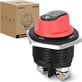 Nilight 600A High Current Battery Disconnect Switch 12V-48V Isolator | Master Power Cutoff ON Off Circuit Switches Heavy Duty Avoid Battery Being Drained for Car Vehicle RV Marine Boat