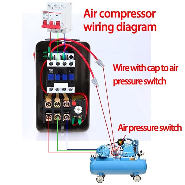 MAGNETIC MOTOR STARTER 3 PHASE SINGLE PHASE MAGNETIC STARTER 5 HP 220/240V ELECTRIC MOTOR STARTER(FOR AIR COMPRESSOR)