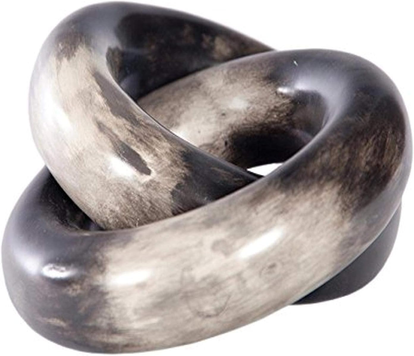 Knox and Harrison Decorative Ceramic Clay Interlocking Links Sculpture