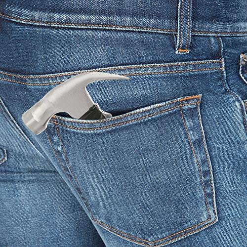 NWPTR 8-oz Stubby Claw Hammer with Magnetic Nail Starter 8 OZ Magnetic Small Claw Hammer Mini Stubby Hammers and Nails Tool Comfortable Soft Handle Magnetic and Anti-slip Head 8 Ounce Claw Hammer - Thumbnail 4