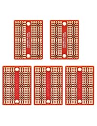 Gikfun Mini solder able Protoboard acabado chapado en oro Proto BOARD PCB para Arduino electrónica DIY (paquete de 5) gk1009