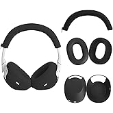 umvowuxa WH-1000XM6/XM6 Headphone Protective Cover, Sweat and Dust Prevention, Washable, Ear Pads, Ear Cups, Headband, Protective Cover (Black)