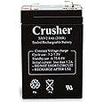 Heater Crusher 6V 4-Hour Rechargeable Battery (#CR25) – High-Performance Battery Compatible with Crusher and Soft Toss Machine | Replacement or Backup, Portable Power for Baseball & Softball Training