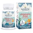 Nordic Naturals Children’s DHA, Strawberry - 90 Mini Chewable Soft Gels for Kids - 250 mg Omega-3 with EPA & DHA - Brain Development & Function - Non-GMO - 22 Servings