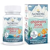 Nordic Naturals Children’s DHA, Strawberry - 90 Mini Chewable Soft Gels for Kids - 250 mg Omega-3 with EPA & DHA - Brain Development & Function - Non-GMO - 22 Servings