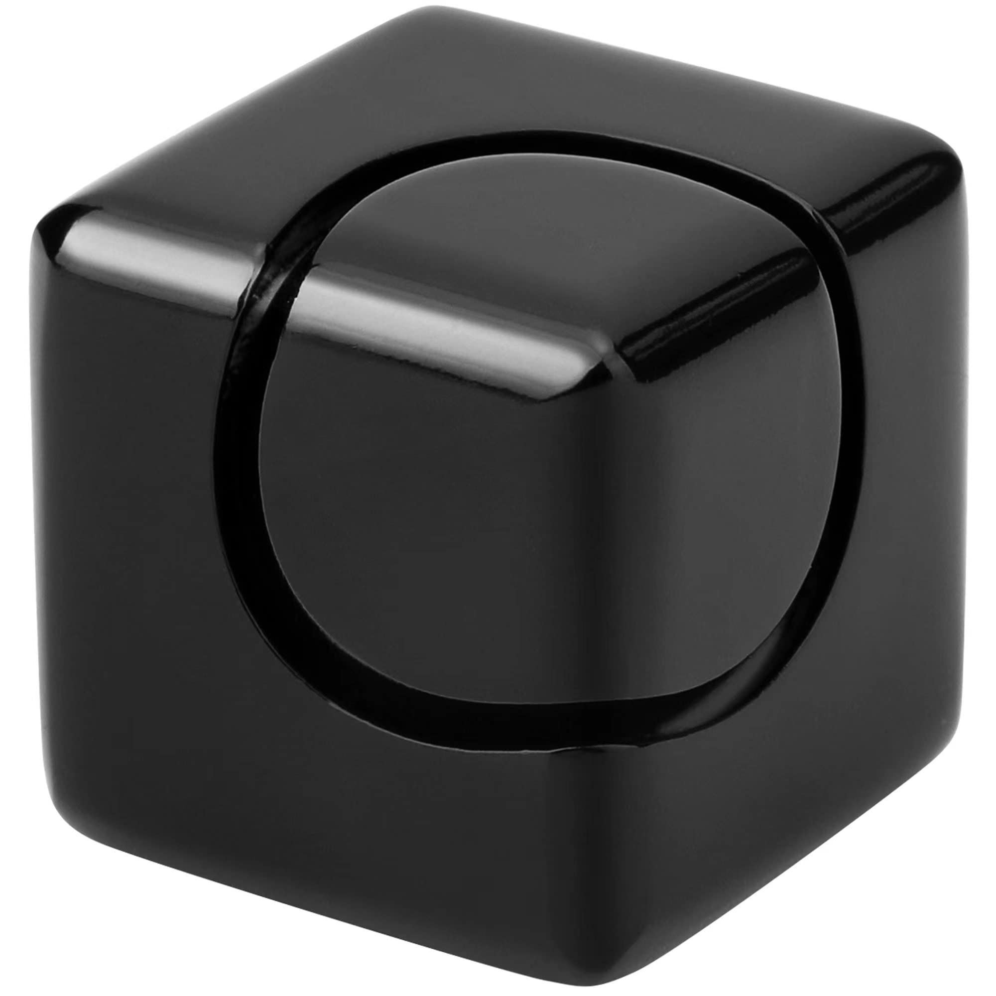 Infinity Gear Fidget Cube Spinner Age 3+ for Kid Adult, Metal Spinning Top Metallic Fidget Toys for Anti-Anxiety Stress Relief Autism, 2-in-1 Cube Focus Toy for Desktop Office Classroom