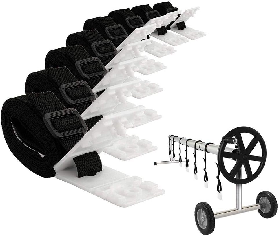 Sundlight Solar Cover Reel Attachment Kit Pool Solar Cover Reel Attachment Kit,Solar Cover Firm Sturdy Swimming Pool Solar Reel Tube fit Swimming Pool