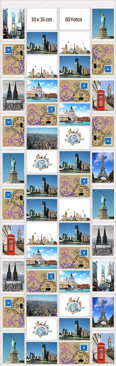 trendfinding® - Photo Curtain in Portrait and Landscape - For 50 Photos and Postcards Sized 10 x 15 cm — image 1