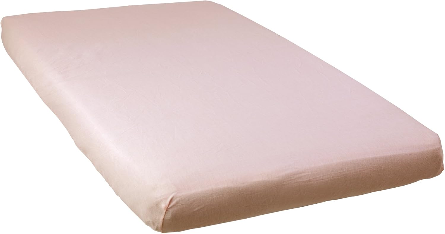 BabyCalin - Set of 2 White/Pink Fitted Sheets BabyCalin 60 x 120 cm, White / Pink, 60 × 120cm (Pack of 2) - Image 4